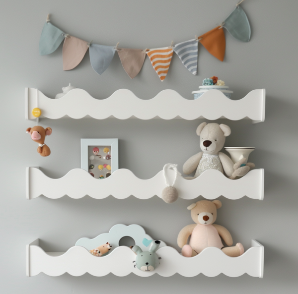 Floating Shelves for Nursery